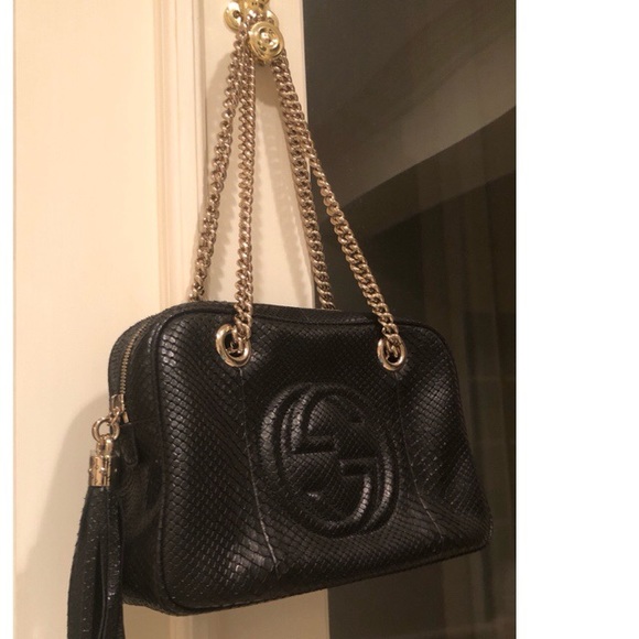🖤Gucci Soho Snakeskin Python Bag🖤 Authentic - Picture 2 of 12